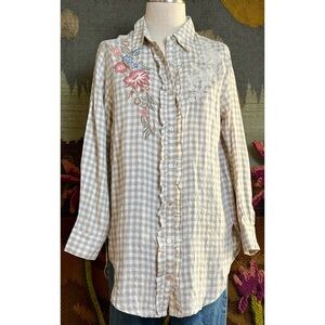 Kyla Seo Embroidered Shirt M